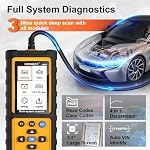 Full Systems OBD2 Scanner Car Diagnostic Tool with ABS SRS Transmission Etc - Image 2