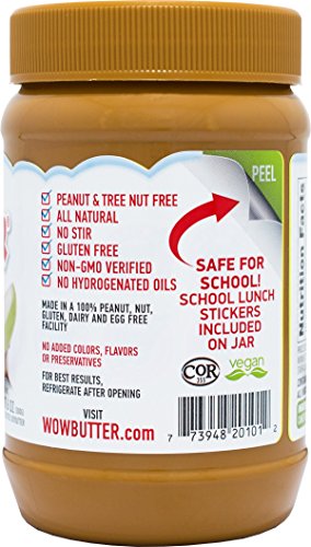 Wowbutter Natural Peanut Free Crunchy 1.1lb Jar