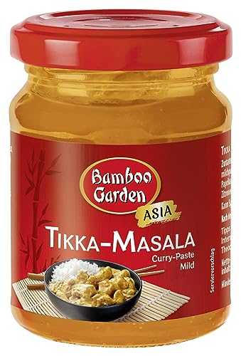 Bamboo Garden - Currypaste Tikka Masala , Typisch mild-würziger Geschmack für Currygerichte , 1 x 125 g