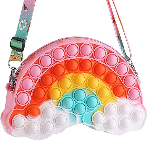 Push-Fidget-Spielzeug-Anhängertasche, Push-Bubble-Handtasche, Fidget-Spielzeug, sensorische Fidget-Taschen Cover