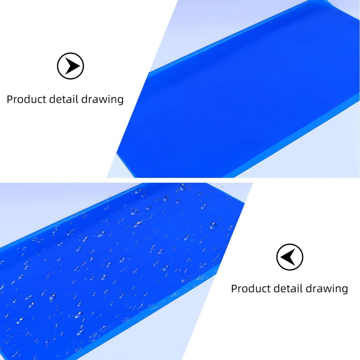 SECFOU Cellophane Flower Wrapping Paper Waterproof Packaging Paper 20 Pieces Blue for Flowers for Craft Projects and Artistic Inspirations