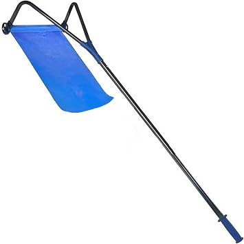 Snow Plow Roof Rake, 20 FT Roof Snow Rake with Smooth Slide, Expandable Aluminum Roof Snow Shovel with Adjustable Handle, Suitable for Snow Removal, Wet Leaves, and Debris Removal Bami