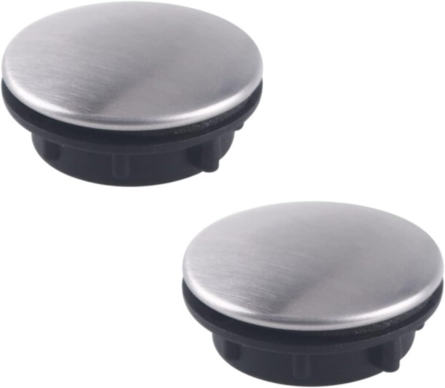 2 Pack Sink Hole Covers for Kitchen Faucet - Stainless Steel Tap Hole Plug, 45mm Single Hole Sink Cover Plate