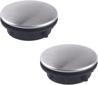 2 Pack Sink Hole Covers for Kitchen Faucet - Stainless Steel Tap Hole Plug, 45mm Single Hole Sink Cover Plate