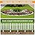 KYATE Garden Fence Animal Barrier, 30 Panels No Dig Fence 42.5ft(L) x13in(H), Rustproof Metal Defense Border, Dogs Rabbits Blocker Fence for Outdoor Yard & Patio