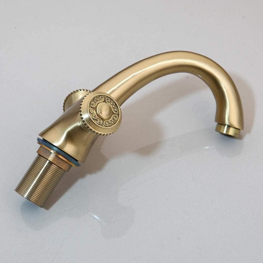 Robinet de salle de bains chic or brossé pour rénovation de lavabo moderne