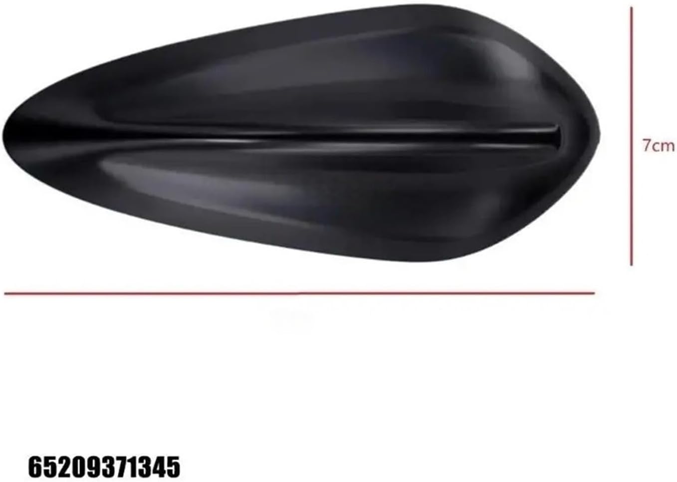 Plastic Shark Fin Antenna Shell Compatible for G11 G12 Car Roof Long Lasting Black