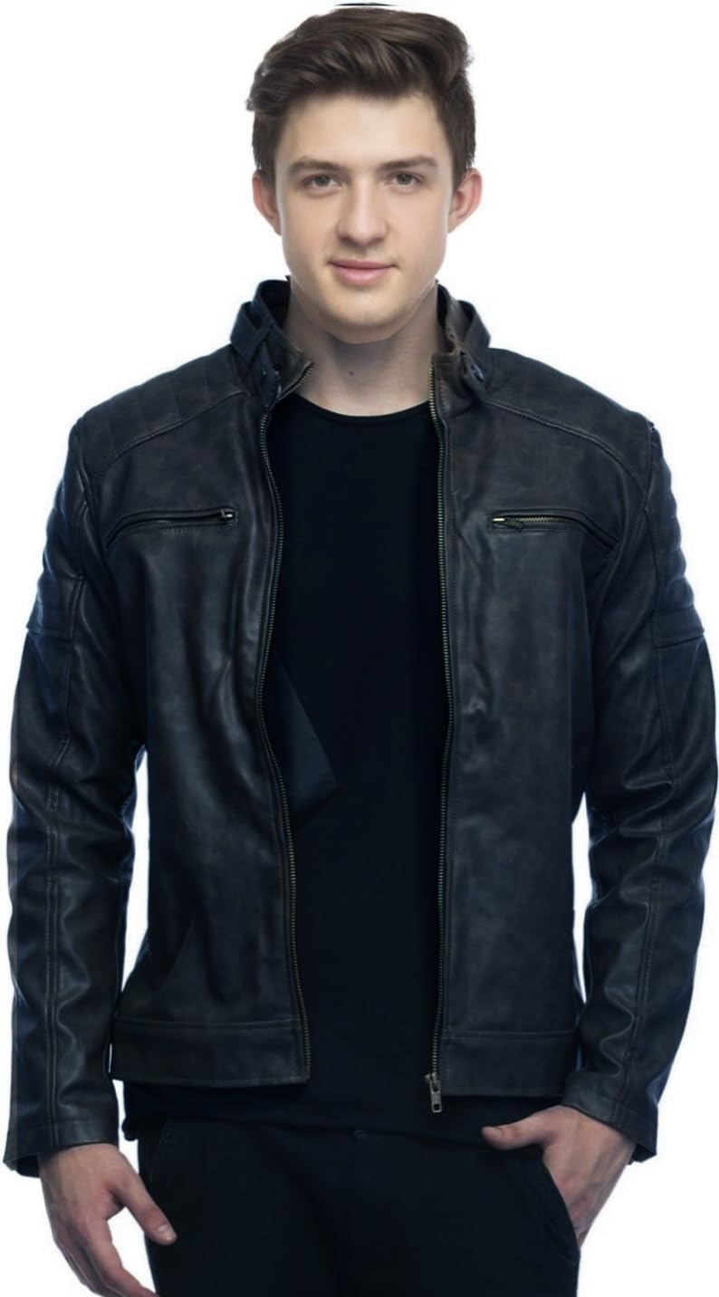 Leather Jacket For Men solid Designer