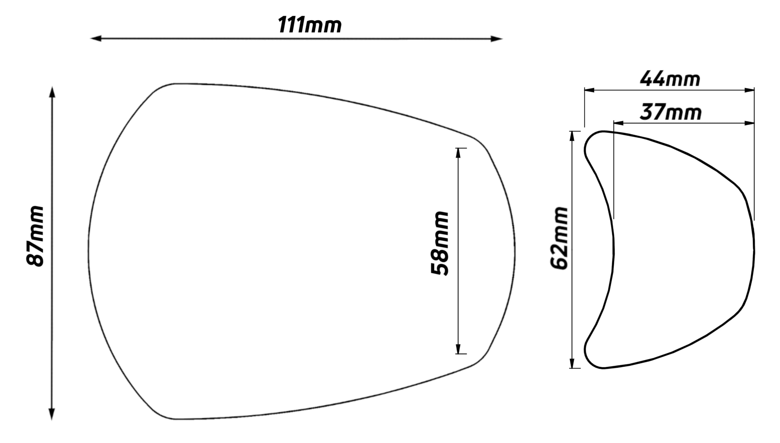 ZEFAL Espion E100 Cargo - Retrovisor Bicicletas y Bicicletas Eléctricas con Pequeño Espejo Adicional - Montaje en Manillar - Optimiza la Visibilidad de la Bicicleta - 80 cm2 - Fabricado en Francia