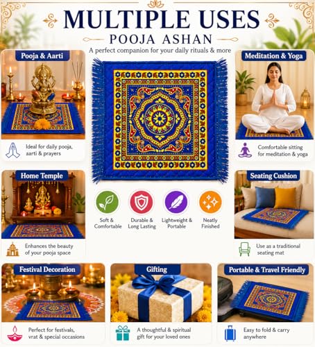 Image of BENAVJI Traditional Floral Printed Carpet Rug for Living Room | Soft Floor Mat with Decorative Tassel Border | Anti-Skid Multipurpose Area Rug for Bedroom, Hall & Home Decor Pack of 3