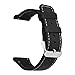 Quick Release Canvas Nylon Straps For Breitling Watches, Replacement Nylon Watch Band For Breitling Watches - Multiple Colors (24mm, Black - White)
