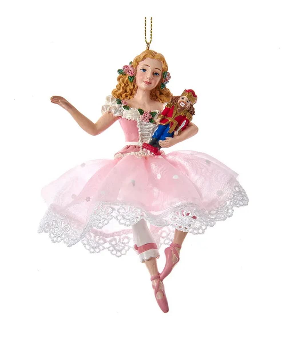 The Bridge Collection Clara with Nutcracker Prince Ornament