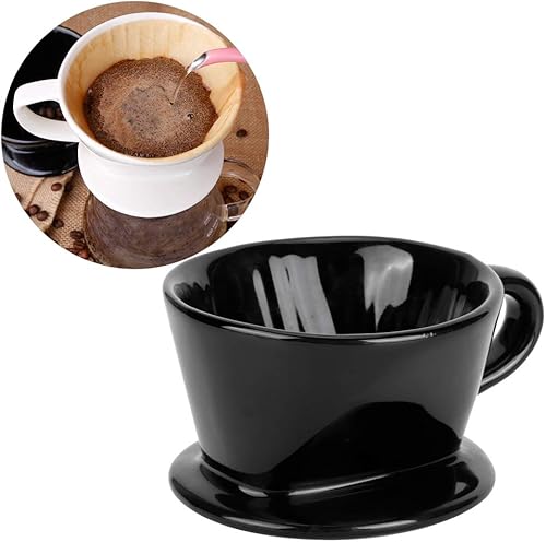 Miniatura 5 de Taza de filtro de café, taza de filtro de café de goteo de mano de cerámica, cono de filtro de preparación de café, cafetera de cerámica, accesorio