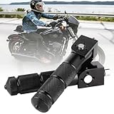 Watris Veiyi 2PCS Motorcycle Foot Pegs, Electric Motorcycle Pegs with 2 Mounting Screws, for Most Motorcycle Electric Car(Black)