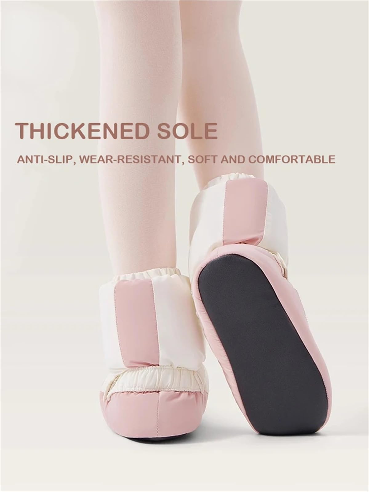 Scarpe da Ballo for Balletto, Invernali, Calde, Donna, con Suola Morbida e Spessa, for Allenamento Speciale Bambina, for Adulti per l'allenamento di Danza in Inverno