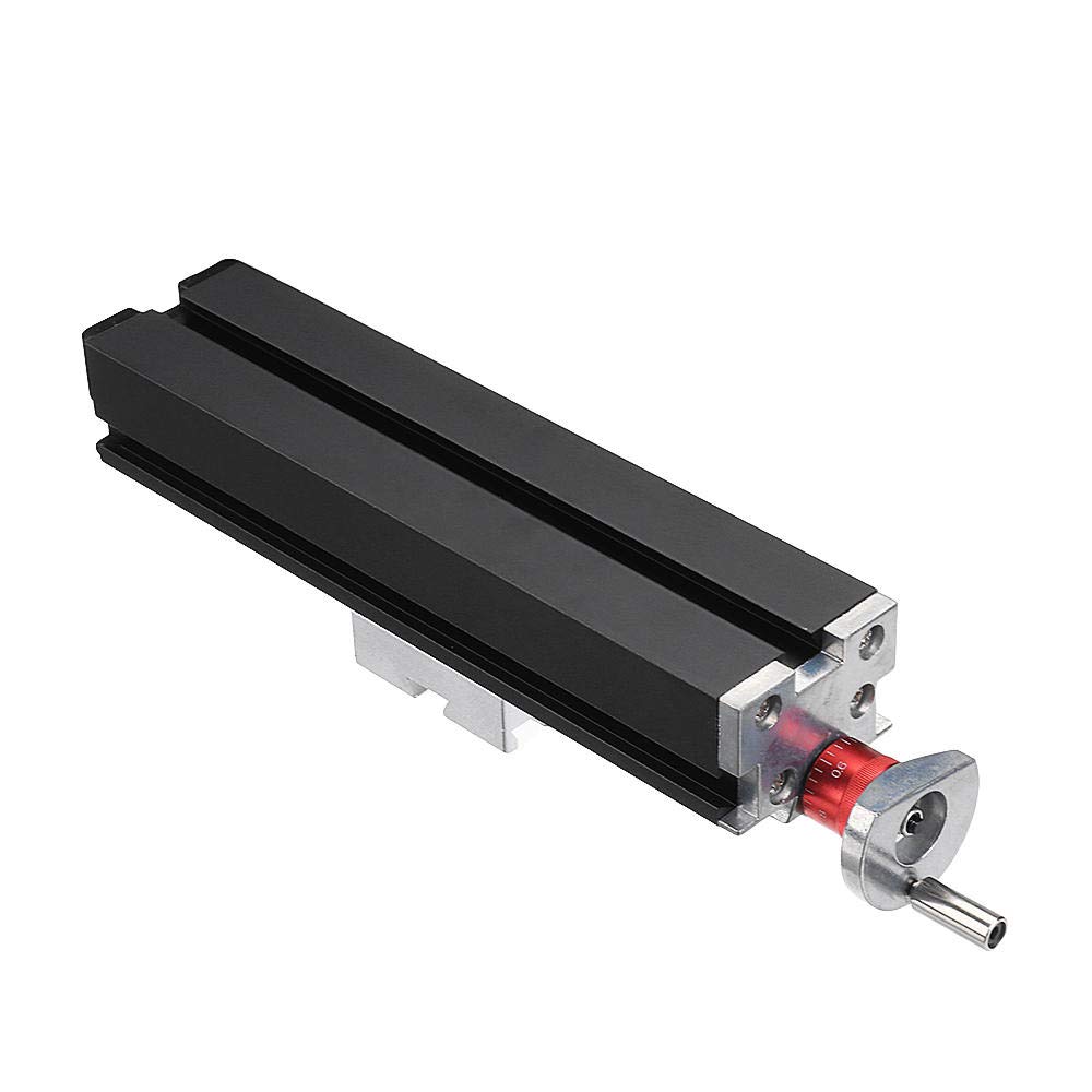 200mm Metal Cross Slide Longitudinal Slide Block Z010M Compatible with Lathe Feeding Relieving Axis X/Y/Z