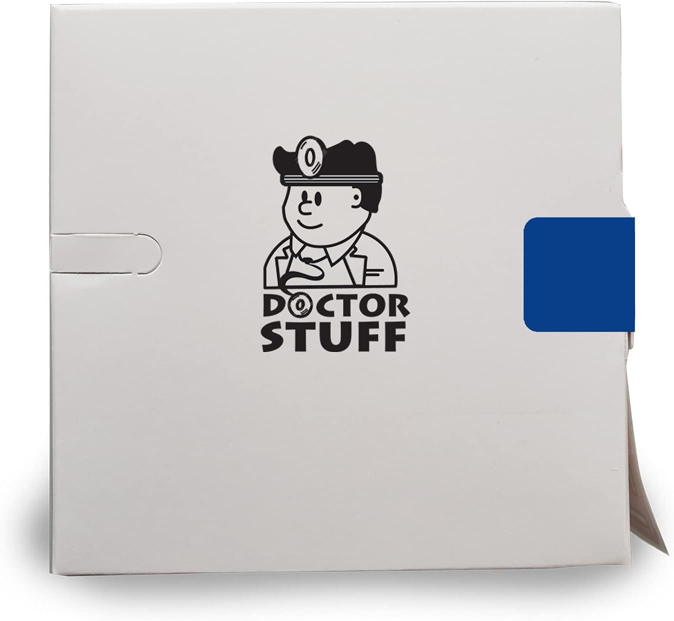 Doctor Stuff - Solid Color File Folder Labels, Tab Series, Vinyl Solid Dark Blue Stickers, 1/2" x 1", Roll of 1000 Labels