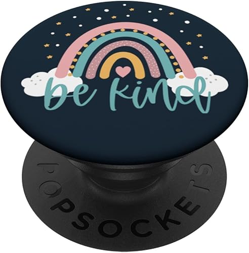 Be Kind - Lindo arco iris positivo citas inspirador diciendo PopSockets intercambiable PopGrip