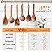 Wooden Utensils For Cooking Wooden Spoons For Cooking and Spatulas For Nonstick Pans Smooth Finish Teak Wooden Spoon Sets For Cooking Wooden Cooking Utensils Set Wooden Spoon Sets Salad Fork