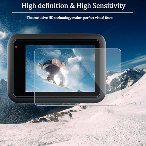 Image of VERTUS Premium Tempered Glass Screen Protector for GoPro Hero 13 Action Camera [2(Front) + 2(Back) + 2(Lens)]