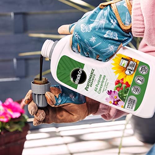Miracle-Gro 119909 Performance Organics All Purpose Liquid Plant Food, 1 Litre (Bee, Pet & Child Friendly), Grey