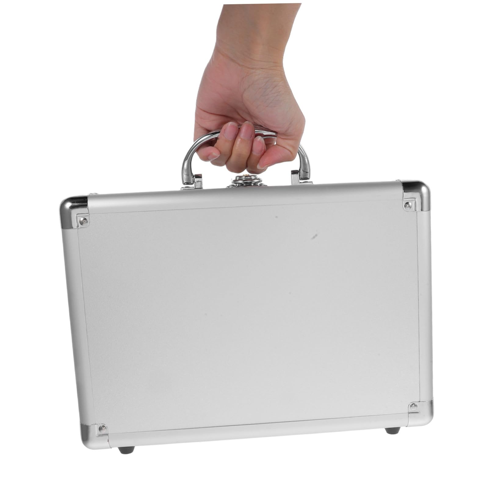 Aluminium Mehrzweck Handkoffer Klein mit Robustem Metallgehäuse Abschließbar Vielseitig für Make Up Instrumente Zubehör Tragbar und Sicher Transportierbar