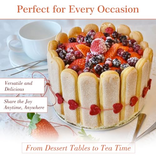 Lady Fingers - PIACELLI Sovaiardi Traditionally Baked Ladyfingers Made from Natural Ingredients - Sponge Lady Fingers for Tiramisu - Sweet & Light Champagne Ladyfingers (7 oz Pack of 4)