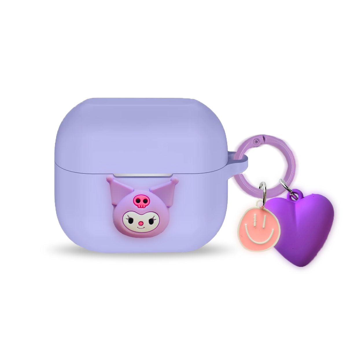 For Galaxy Buds 3 Pro ケース Buds 3 Pro/Buds 3 保護ケース シリコーン製 キーホルダー付き 創造性 可愛い かわいい カートゥーン 漫画 Galaxy Buds 3 Pro用対応インイヤーヘッドホン用ヘッドホンケース