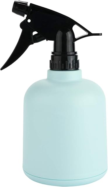 T4U Plastic Plant Mister, Fine Mist Spray Bottle with Top Pump Trigger, Indoor Plant Watering Can Water Sprayer for Flowers Herbs Plants Home Garden Blue (600ML)