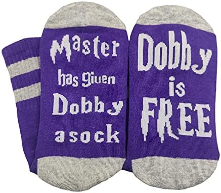 Inmeilifus Novelty Dobby Socks Funny Cotton Knitted Sox Cute Christmas Gift Stocking Stuffers