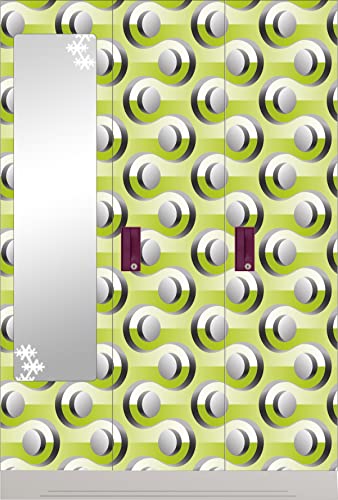 Image of CABANA HOMES Wall Stickers DIY Decal 3D Wallpaper for Wall (45 x 125 cm, 2 Rolls) (12 sq. ft) Decorative Self Adhesive Bedroom Living Room Furniture Wardrobe, Green