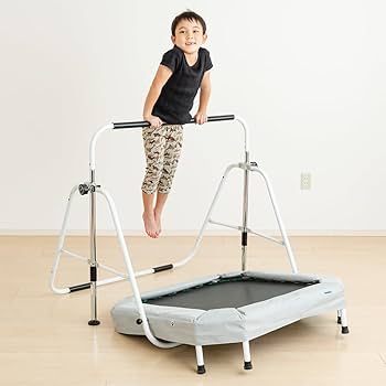 Amazon | 鉄棒&トランポリン キッズ 室内用 折りたたみ 高さ5