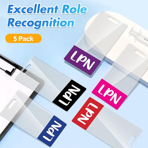 Soporte para tarjetas LPN vertical para evitar pérdidas, protectores de PVC de colores 4
