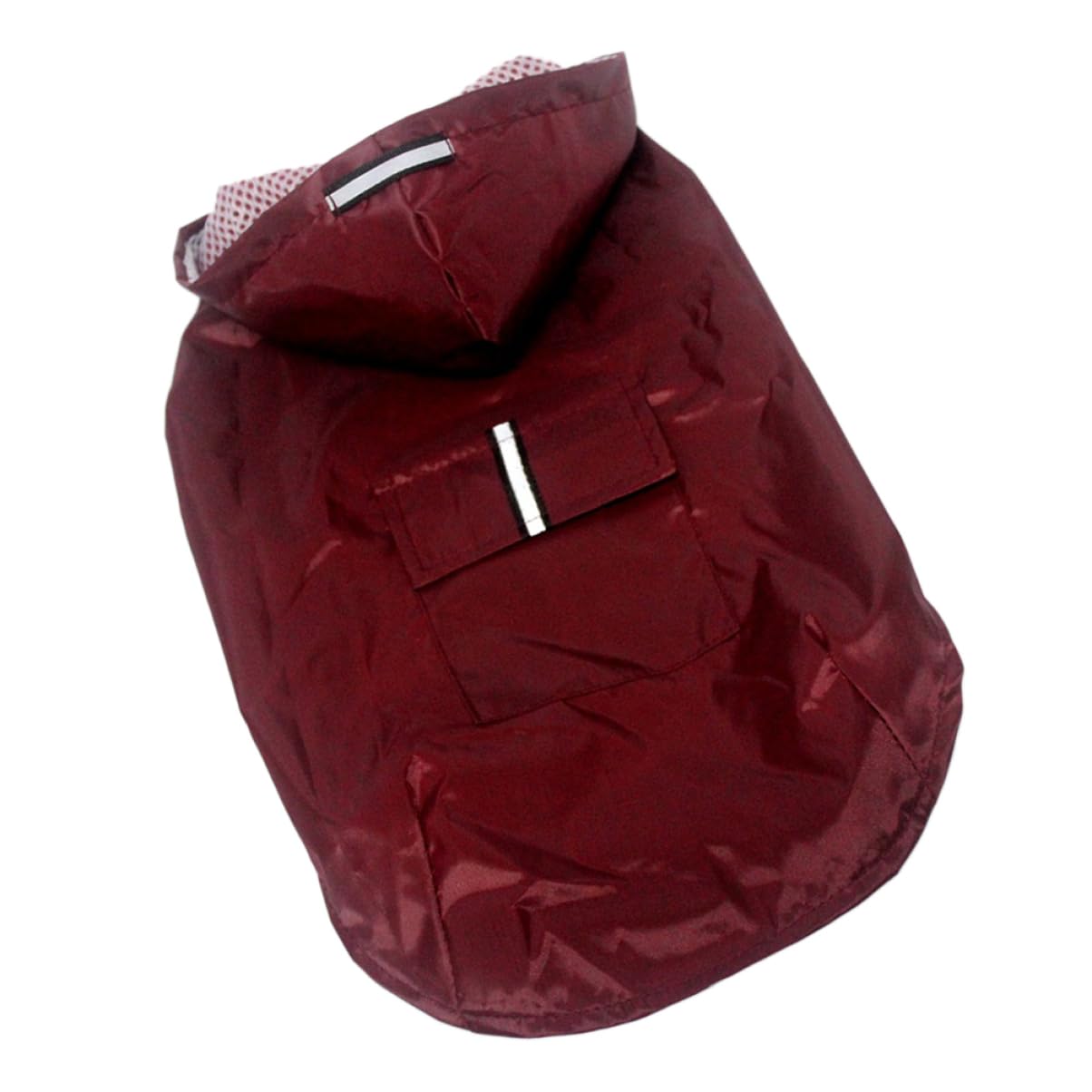 minkissy 3pièces Manteau De Pluie Réfléchissant pour Chiens Vêtement Imperméable à Capuche Poncho pour Et Races Rouge