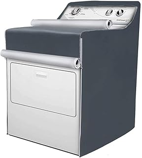 YXKA Housse De Protection Anti-Poussière pour Machine À Laver, Adaptée À La Machine À Chargement par Le Haut Et À l'avant, Housse De Lave-Linge avec Fermeture À Glissière pour Une Utili