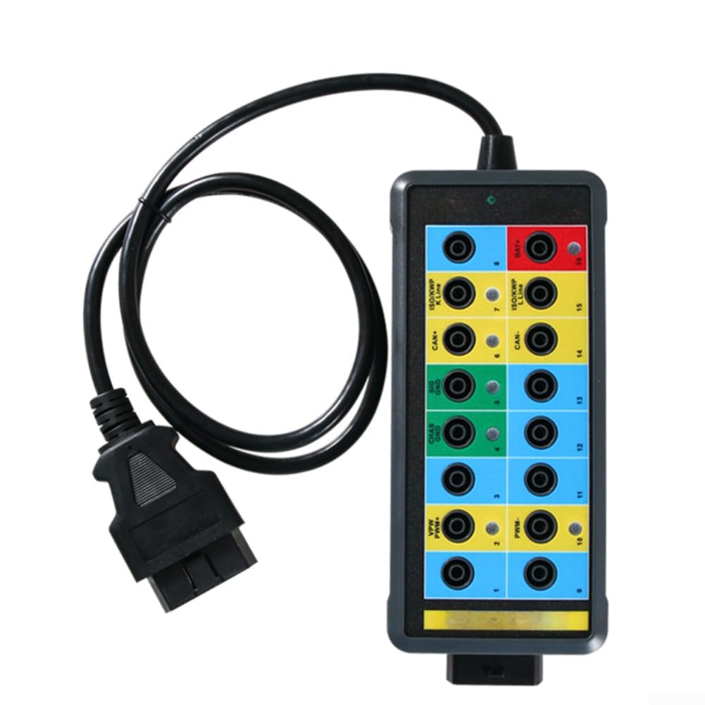 ReachMall Herramienta de diagnóstico de fallos del motor de coche DY29 OBDII Protocolo probador de vehículos con conectores banana de 4 mm para sensores de 18 cm