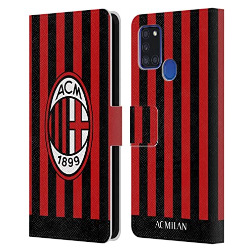 Étui en cuir AC Milan Samsung Galaxy A21s protection premium Head Case Designs