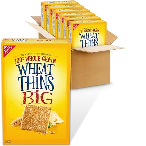30% coupon - Wheat Thins BIG Whole Grain Wheat Crackers, 8oz, 6 Boxes