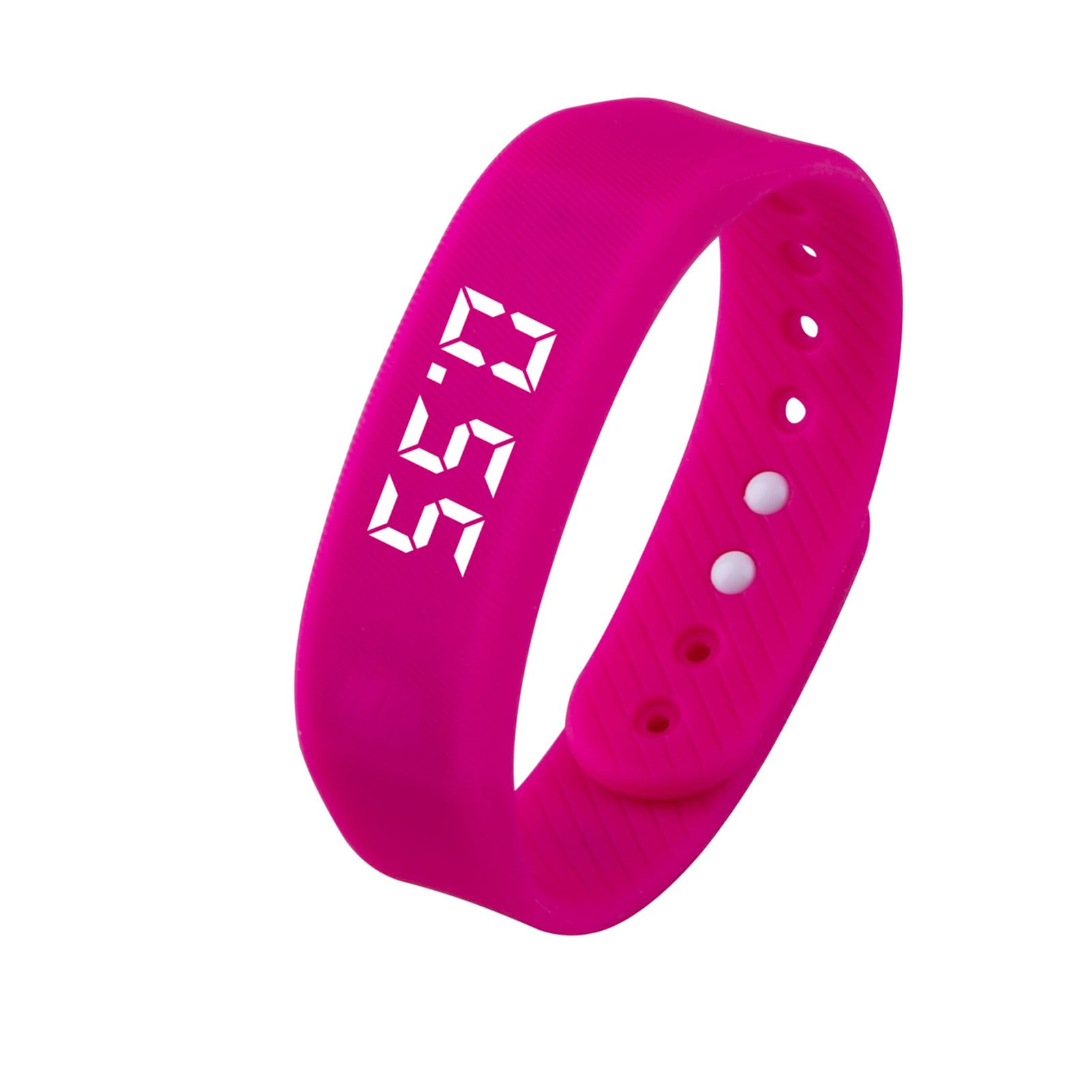 Generic Pedometer Watch, Smart Sports Fitness Bracelet, Record Calories, Distance, Step Counter, Easy Operation Walking Fitness Tracker Wrist Band Digital Step Counter Pink