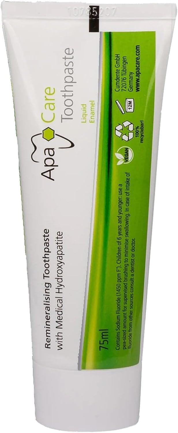 ApaCare Toothpaste 75 ml, Remineralising, Hydroxyapatite & Fluoride