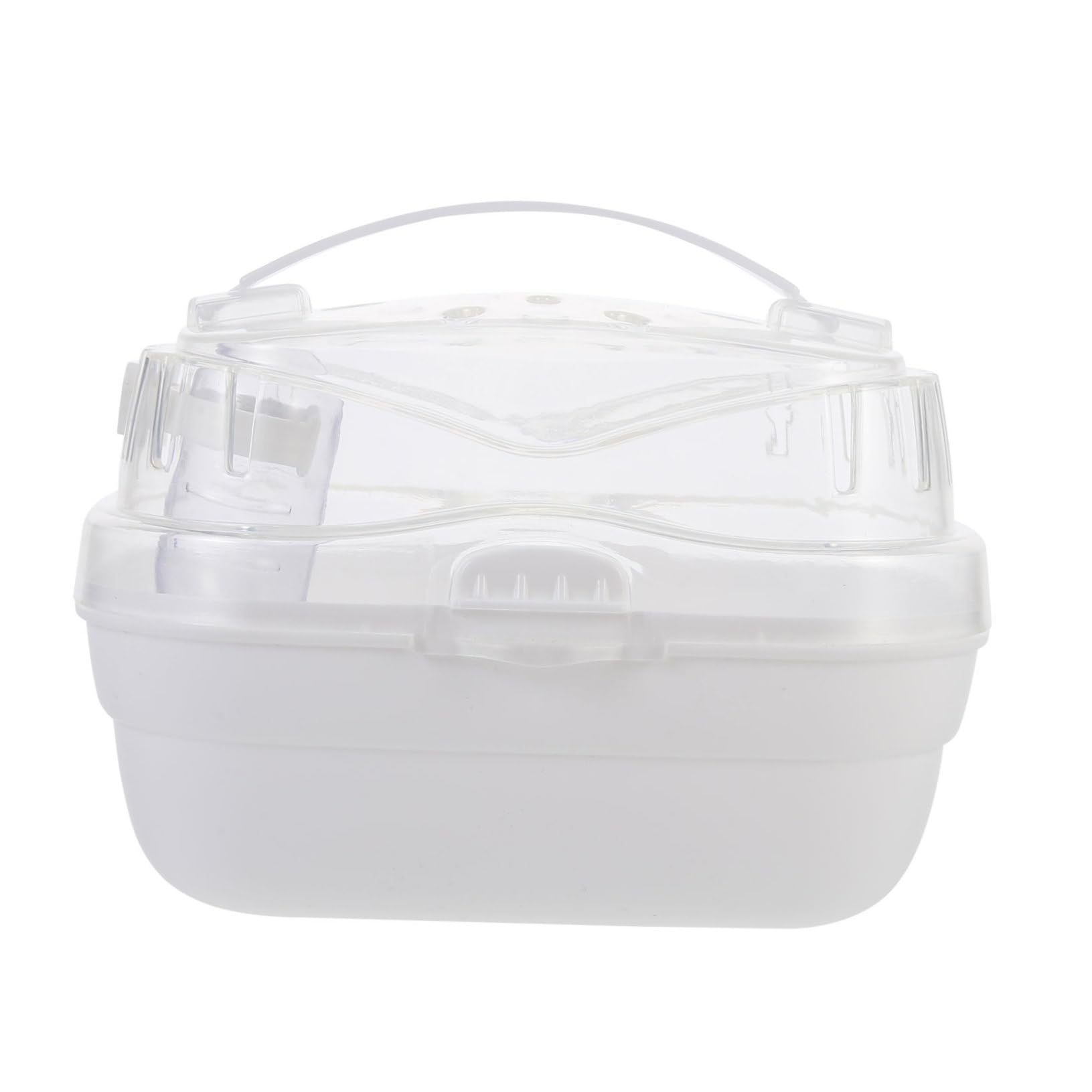 FONDOTIN Hamster Cage Travel Tote Bag Hamster Backpack Suitcase Backpack Pet Carrier Bag Hamster Carrier Cage Mouse Cage Backpacks for Traveling Hamster House White Pp Winter Food