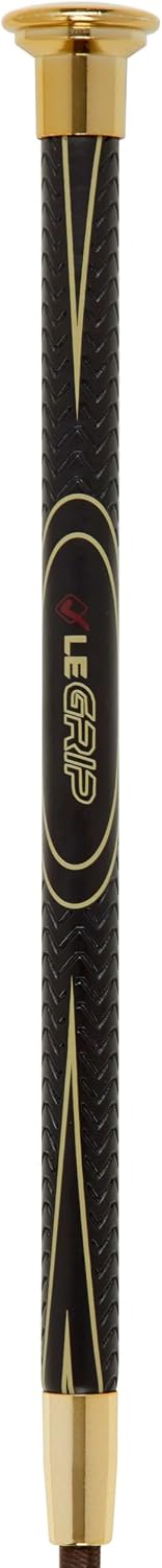 LeMieux LeGrip Jumping Horse Whip with Polycarbon Shaft & Metal Cap, Soft PU Grip Handles for General Purpose - 65 cm