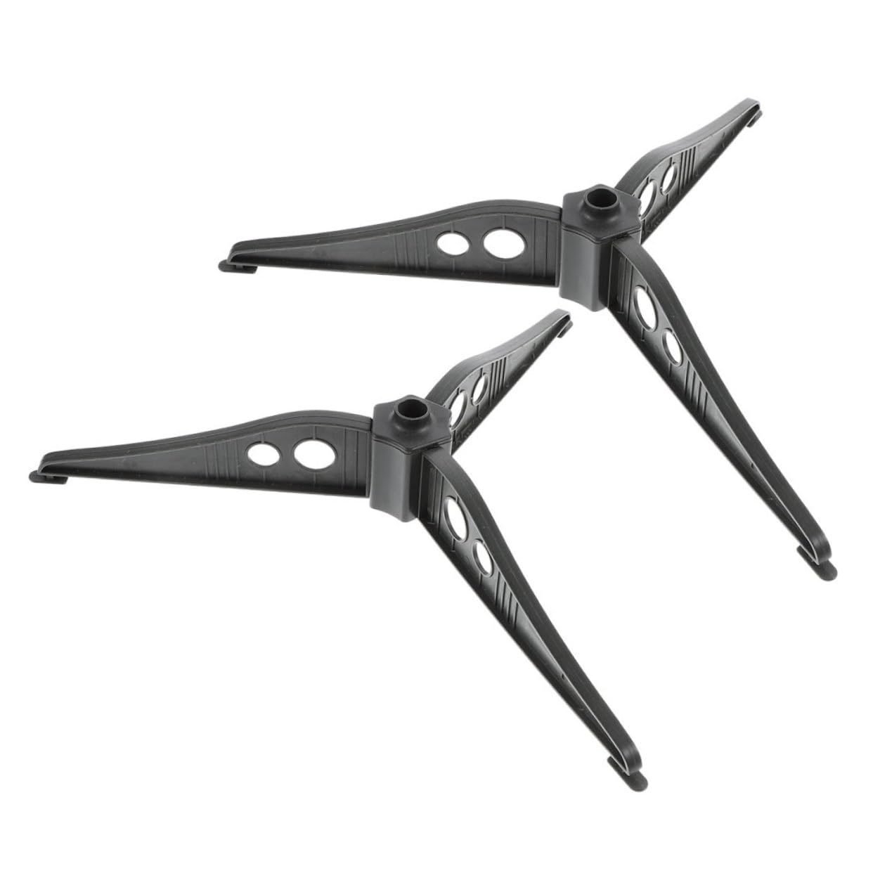 Cabilock 2pcs Green Tree Stand Base for Artificial Holiday Trees Stable Plastic Foot Support for Indoor Decorations Folding Design for Christmas Party Display