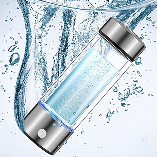 Générateur D'Eau Hydrogène Portable Madeking - Technologie SPE PEM Avancée, Bouteille 230ml Pour Eau Potable, Sport & Santé (Noir)