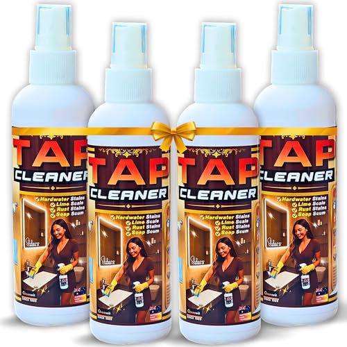 Image of Chemwit - Tap Cleaner for Bathroom Hard Water (800mL) - Safe Spray Limescale Remover for Faucets, Shower Glass, Bathroom Fittings with Corrosion Protection - Removes Rust, Lime Scale and Stains