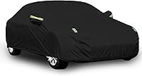 rorweinooye 6-Layer Waterproof All-Weather Car Cover for Sedans 184-193in - UV Rain Sun Snow Protection with Reflective Stripes