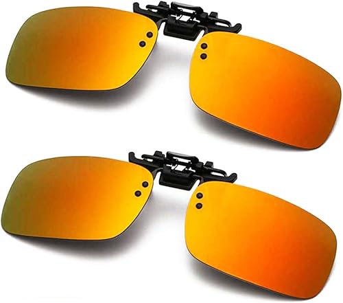 FRAZALA Gafas de sol polarizadas con clip antirreflejos, gafas de conducción para gafas graduadas