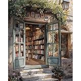 Yaostarart Buchhandlung Malen Nach Zahlen Erwachsene,Malen nach Zahlen für Erwachsene Buchhandlung,DIY Acrylfarbe Malen Nach Zahlen Leinwand für Geschenke Wohnkultur 40x50cm