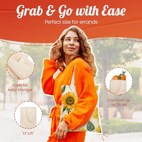 Simply-Cool-102050-Pack-Bulk-Canvas-Tote-Bags-13x15-Natural-Cotton-Reusable-Washable-Grocery-Painting-Embroidery