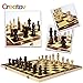 Creatov Chess Set - Chess Board Set for Adults Kids Chess Set Board Game Set Wood Chess Set with Chess Pieces Travel Chess Set